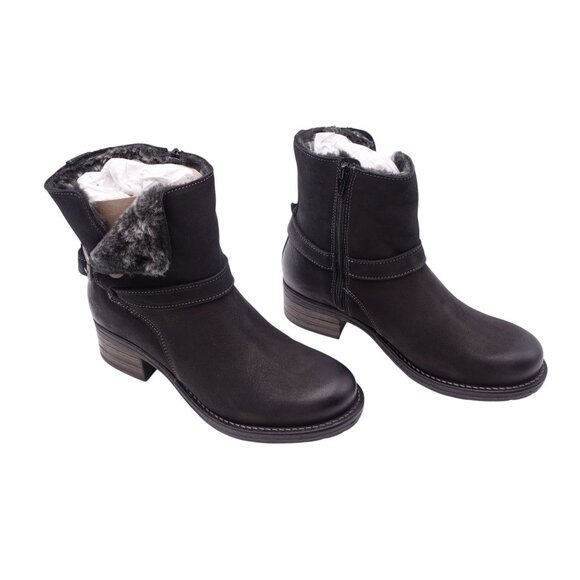 SOLD ❤️ Taos Combo Boots Sz 39 US 8-8.5 Black Leather - Picture 2 of 14